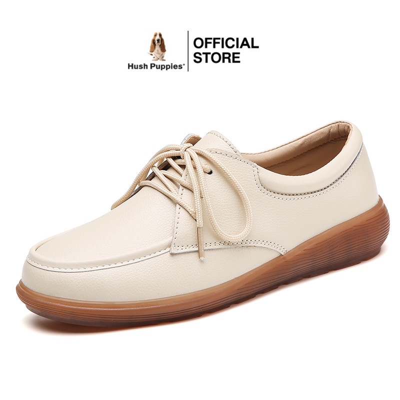 Hush Puppies รองเท้าหนังลําลอง ส้นแบน สําหรับผู้หญิง