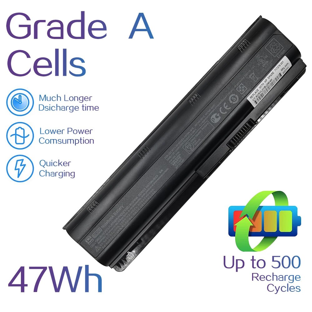 แบตเตอรี่แล็ปท็อป  MU06  For HP Compaq Presario 593553-001 CQ42 CQ43 CQ62 CQ56 CQ57 HSTNN-E06C HSTNN