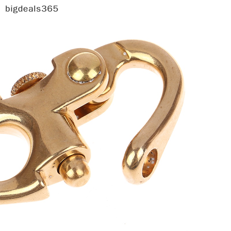 [bigdeals365] ใหม่ มีสินค้า ตะขอพวงกุญแจ ทองเหลือง อุปกรณ์เสริม สําหรับเชื่อมต่อกระเป๋าหนัง