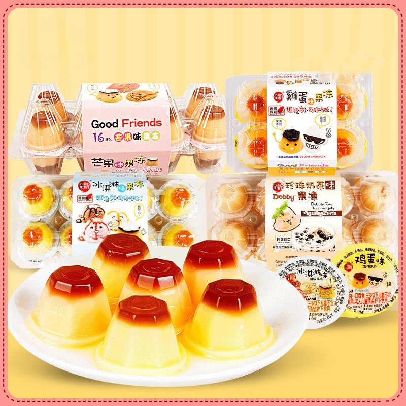 Zejun นําเข้าจากไต้หวัน ไอศกรีมเยลลี่ ไข่ พุดดิ้ง รสมะม่วง 166 กรัม (10 ชิ้น)