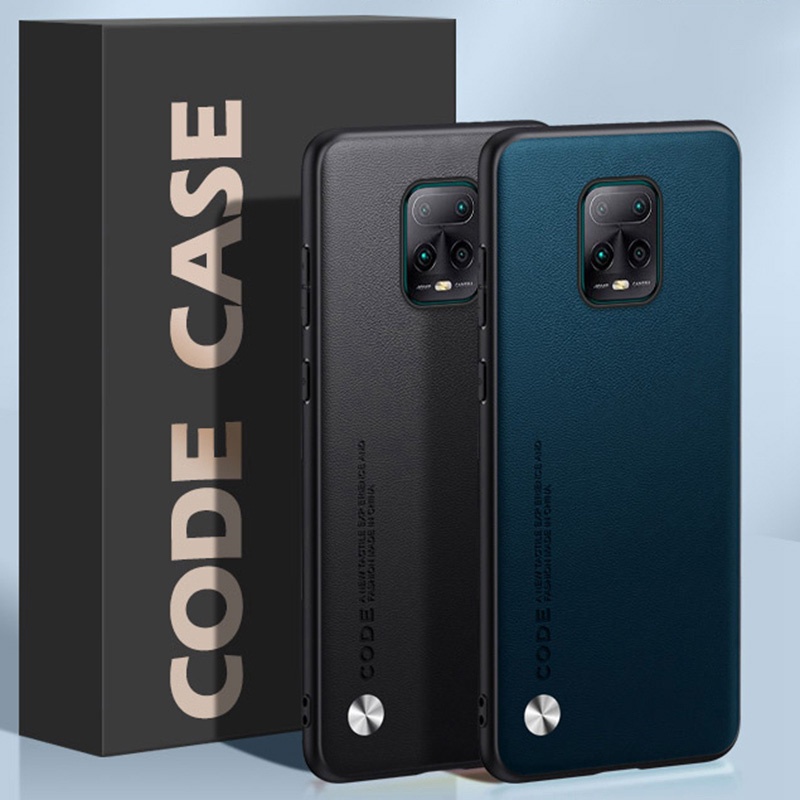 สําหรับ Xiaomi Redmi Note 9S / Note 9 Pro แฟชั่น หนัง พื้นผิว ฝาหลัง นิ่ม TPU กรอบ เคสป้องกัน