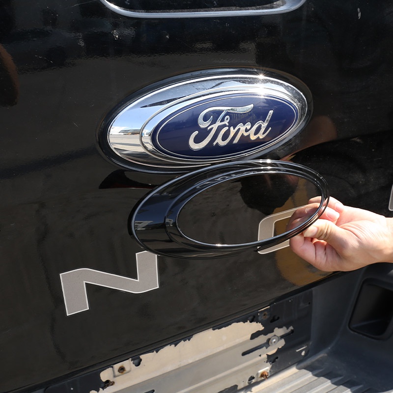 สติกเกอร์คาร์บอนไฟเบอร์ ABS สีดํา สําหรับตกแต่งรถยนต์ Ford Ranger Wildtrak 2015-2022