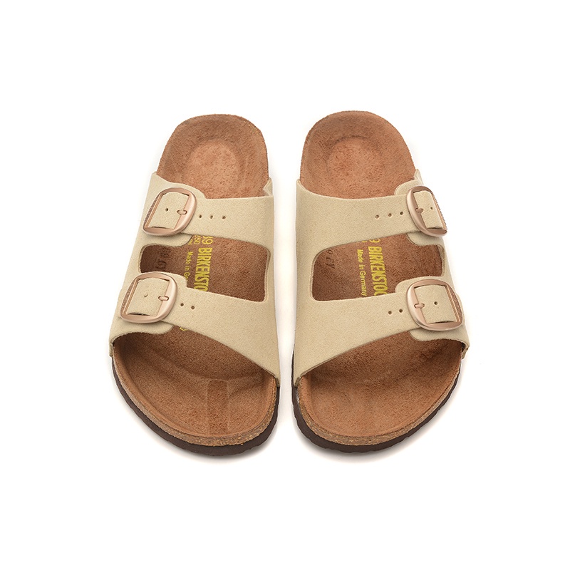 【กล่อง+กระเป๋าถือ】Blrkenstock Arizona รองเท้าแตะ หัวเข็มขัดขนาดใหญ่ แฟชั่นสําหรับผู้ชาย และผู้หญิง