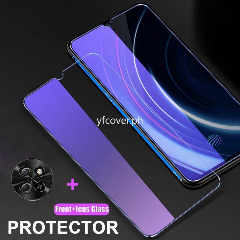 Itel S23 กระจกนิรภัยสําหรับ Itel S23 Plus S23+ S23 Anti Blue Light Ray 2 in 1 ป้องกันหน้าจอป้องกันฟิ