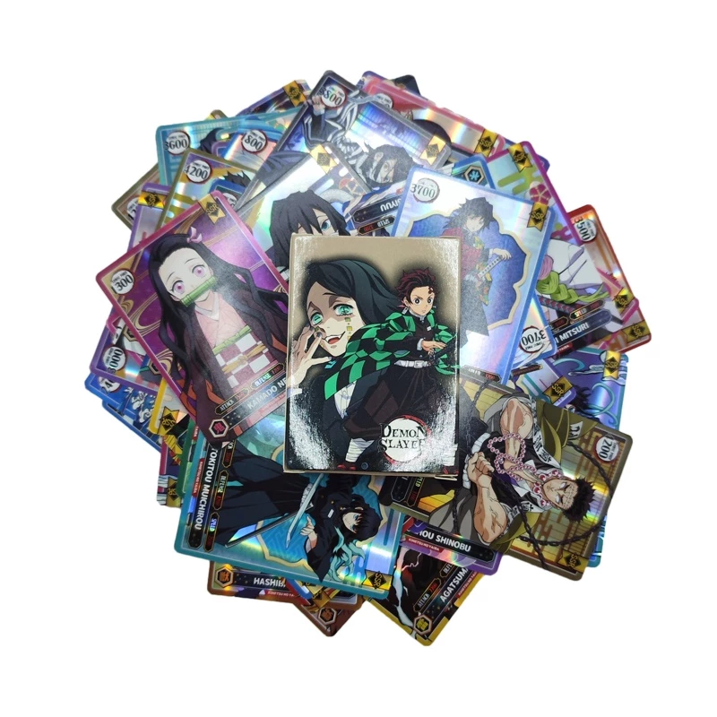 กล่องละ 50 ชิ้น เกมการ์ด Demon Slayer TCG ทานจiro เนซึโกะ อาการุสะ เซ็นอิทสึ การ์ดต่อสู้สุดมันส์ ของเล่นเพื่อการสะสมสําหรับเด็ก thumbnail 3