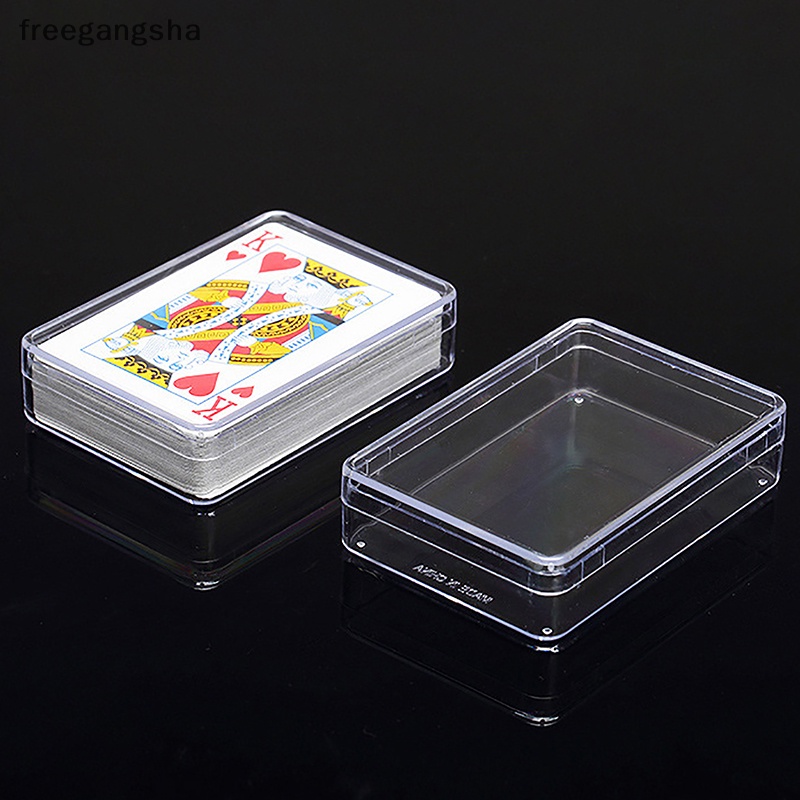 [FREG] กล่องพลาสติกใส สําหรับใส่ไพ่โป๊กเกอร์