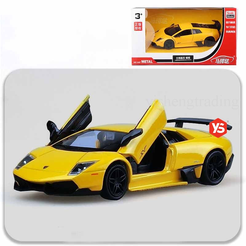 โมเดลรถยนต์ สเกล 1:36 LP670-4 SV เปิดได้