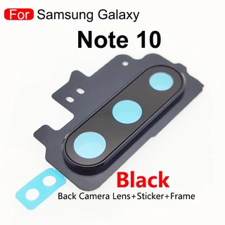 สําหรับ Samsung Galaxy Note 10 Plus Note10 ฝาครอบเลนส์กล้องด้านหลัง พร้อมกรอบ และสติกเกอร์ อะไหล่เปลี่ยน
