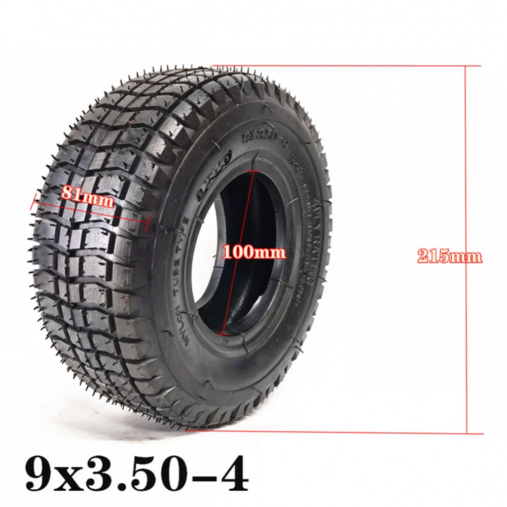 อะไหล่ยางนอกจักรยาน 9 นิ้ว 9x3.50-4 สําหรับ ATV Wheelbarrow 1 ชิ้น
