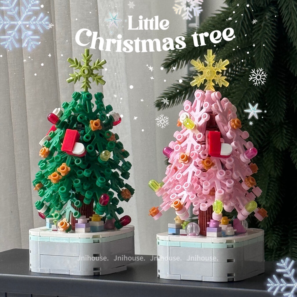 [พร้อมส่ง] Jnihouse : Little Christmas Tree Bricks ตัวต่อต้นคริสต์มาสจิ๋ว