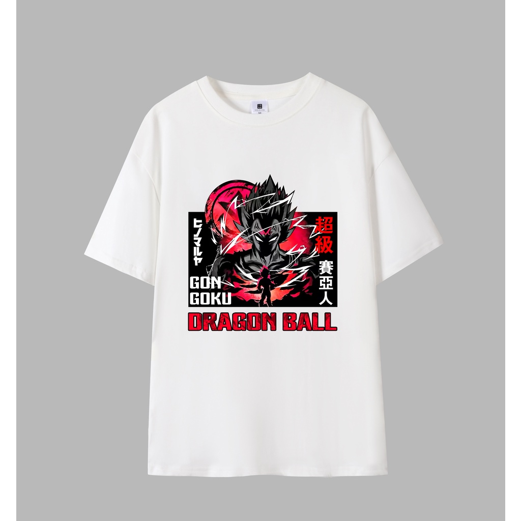เสื้อยืดลำลองฤดูร้อน เสื้อยืดแขนสั้น (Seven Dragonball) Wukong Anime เสื้อยืดผ้าฝ้ายเสื้อยืด S-5XL S-5XL