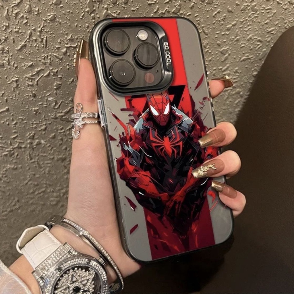 Spider-man Kings Return Apple 15/16promax เคสโทรศัพท์ Iphone14pro ใหม่ 13 อินเทรนด์ 12 เคสนิ่ม