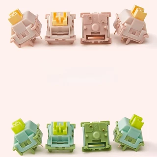 Outemu สวิตช์คีย์บอร์ด V2 Lime Switch V2 กันฝุ่น เสียงเงียบ สีเหลืองนม