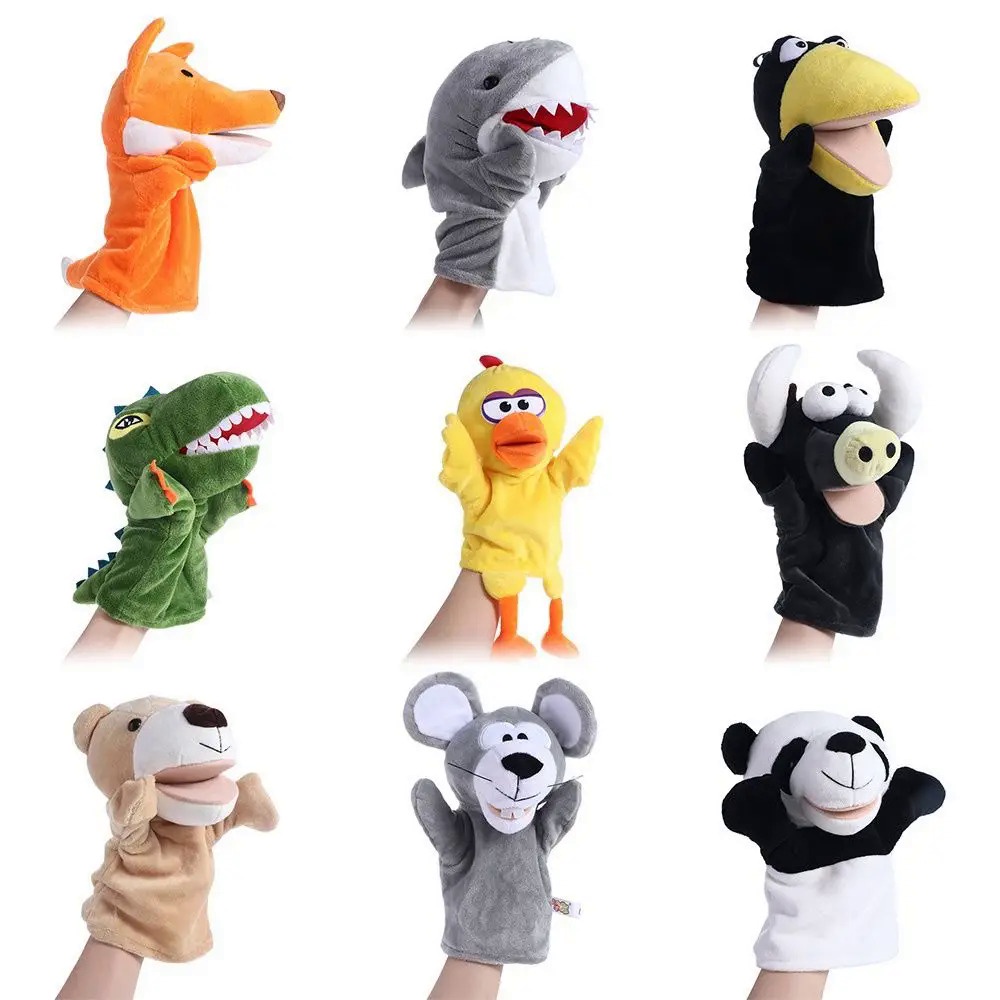 Finger Story Puppet Toys Plush Anime Fox BearEducational  Baby Toys