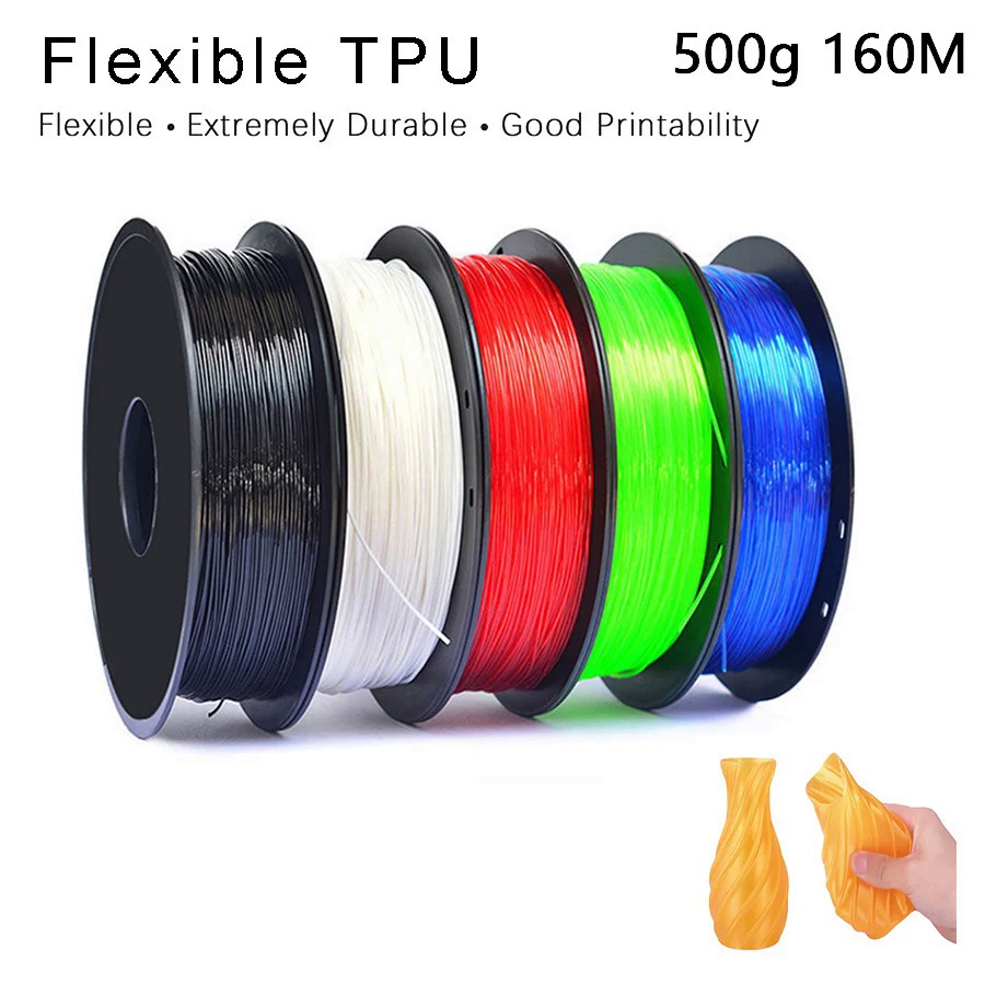 Easythreed  3d printing Filament TPU flexible elastic  net weight 500g  160M   1.75mm