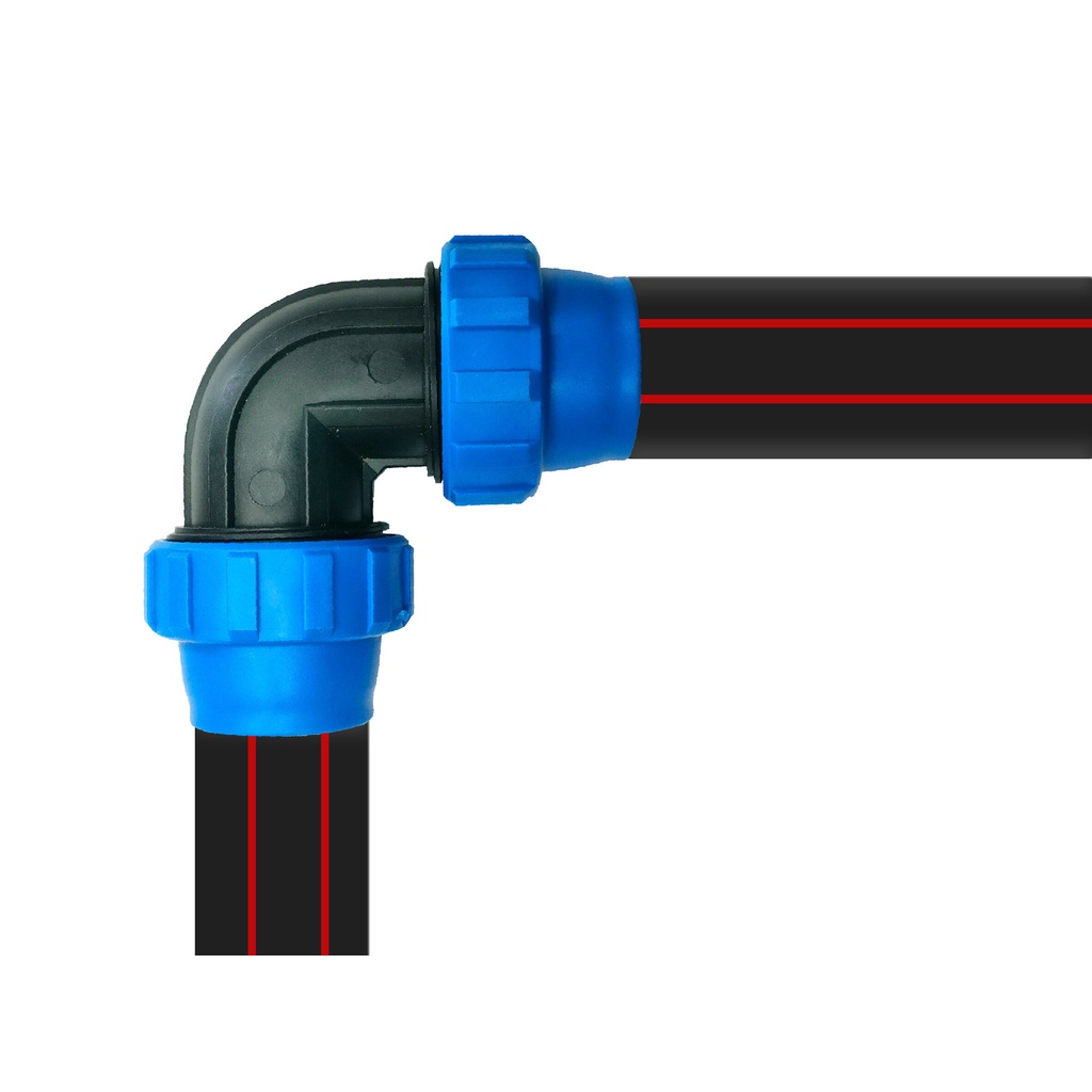 ข้องอPE (ข้อล็อก) ขนาด 25mm. ตราTajima ข้องอพีอี ข้อต่องอ อุปกรณ์เสริมระบบน้ำ ข้อต่อประปา ระบบน้ำ - รูปที่ 4