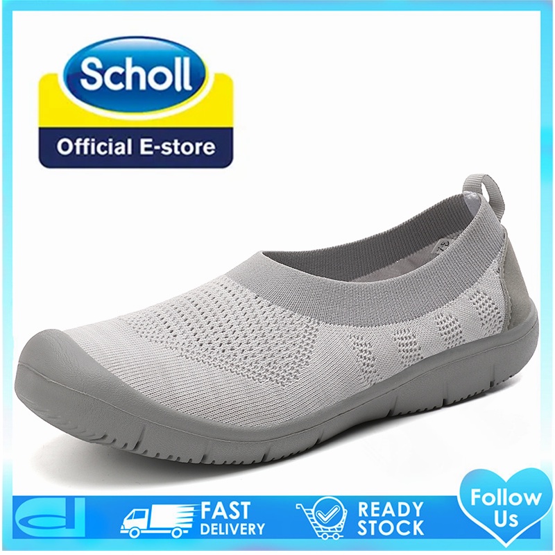 Scholl รองเท้าผ้าใบลําลอง ส้นแบน สไตล์เกาหลี สําหรับสตรี เหมาะกับการเล่นกีฬา ไซซ์ EU 40 41 42