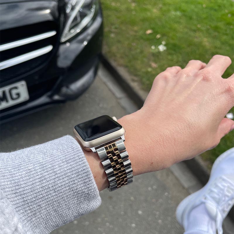 สายนาฬิกาข้อมือ โลหะ แบบเปลี่ยน สําหรับ Apple Watch Ultra 49 มม. 40 มม. 44 มม. 38 มม. 42 มม. IWatch Series 11 10 9 8 7 6 SE 5 4 45 มม. 41 มม. ราคา ถูกที่สุด ดีลบีเคเค แกลเลอรีภาพที่ 5