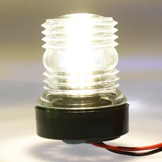 12 นิ ้ วสีขาว Yacht Marine Anchor Light พับลง LED เรือนําทาง Sailing สัญญาณ 12 ~24 V