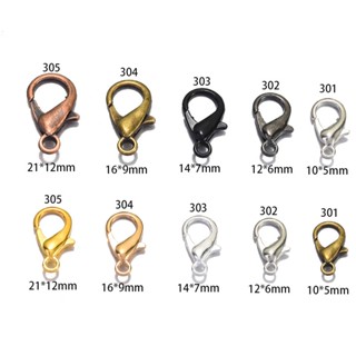 50ชิ้นโลหะผสมกุ้งก้ามกรามตะขอโซ่ใช้สําหรับสร้อยข้อมือสร้อยคอ…