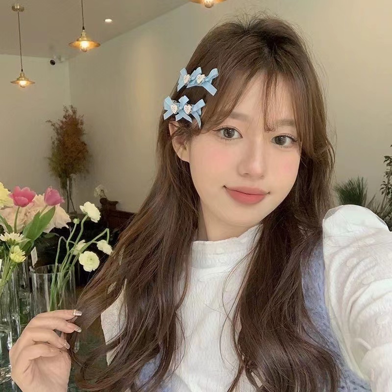 กิ๊บติดผม ริบบิ้นโบว์ สไตล์เกาหลี หวานและหลากหลาย หน้าม้า คลิป สาว แฟชั่น เครื่องประดับผม