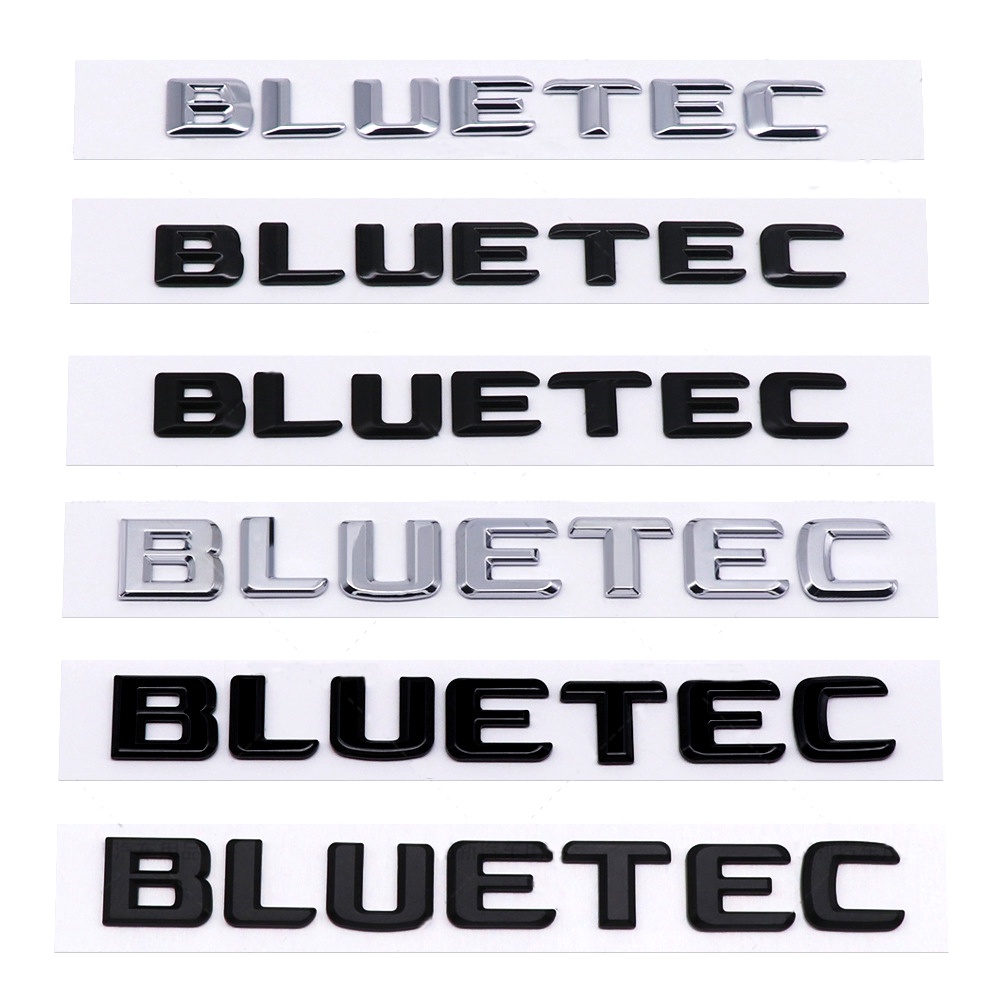 Bluetec สติกเกอร์โลโก้ ตราสัญลักษณ์ ด้านหลังรถยนต์ สําหรับ Mercedes Benz W210 W211 W212 W124 G500 C200 E320 CLA CLK CLS ML