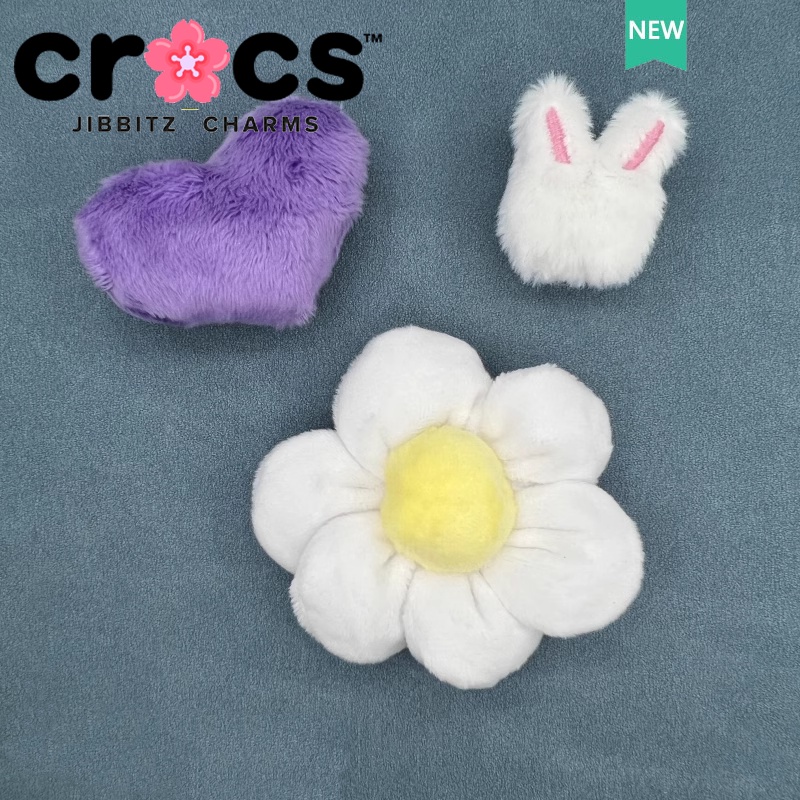 Jibbitz crocs หัวเข็มขัดตุ๊กตากระต่าย ดอกทานตะวัน หัวใจ น่ารัก สําหรับตกแต่งรองเท้า
