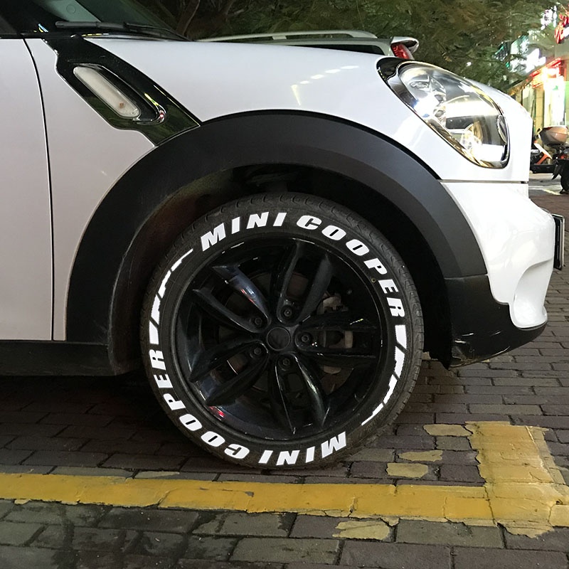 Xm-3d ยางอัตโนมัติรถสติกเกอร์สําหรับรถจักรยานยนต์ Universal รถปรับแต่ง Decals โลโก้สําหรับ MINI COOP
