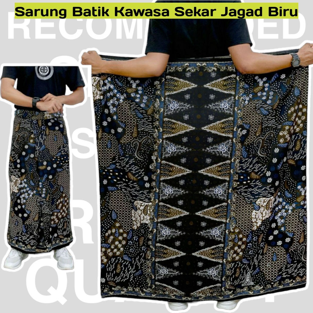 Sekar Jagad Blue Batik Sarong/Pekalongan Batik Sarong/Gus Iqdam Batik Sarong/Gusar Batik Sarong/Mens