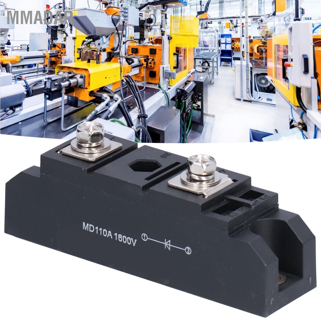 MMADAR Rectifier Bridge 110A 1600V อุปกรณ์เสริมชิ้นส่วนอิเล็กทรอนิกส์สำหรับอุปกรณ์เครื่องพิมพ์มอเตอร์ MD110A