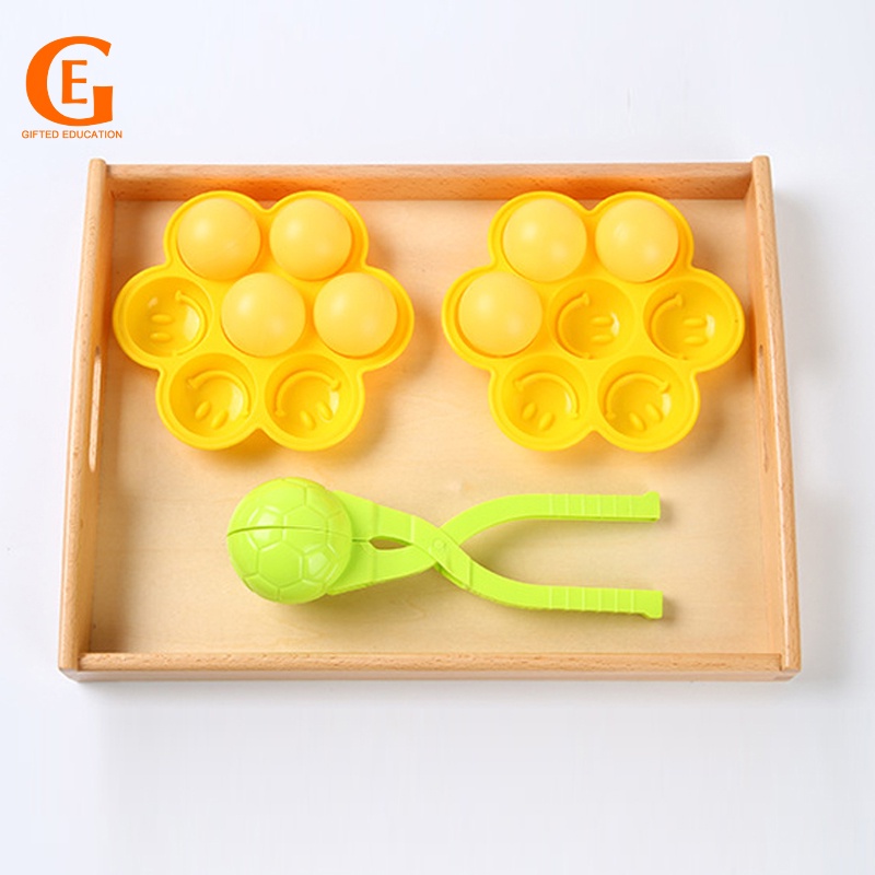 Montessori ของเล่นลูกบอลฝึกประสานงานมือ เพื่อการเรียนรู้เด็ก