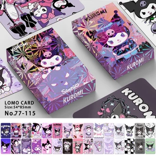 Sanrio Kuromi Hello Kitty Cinnamoroll Melody Photocard Double-sided Color Printing Lomo Card 30 ชิ้น ต่อกล่อง