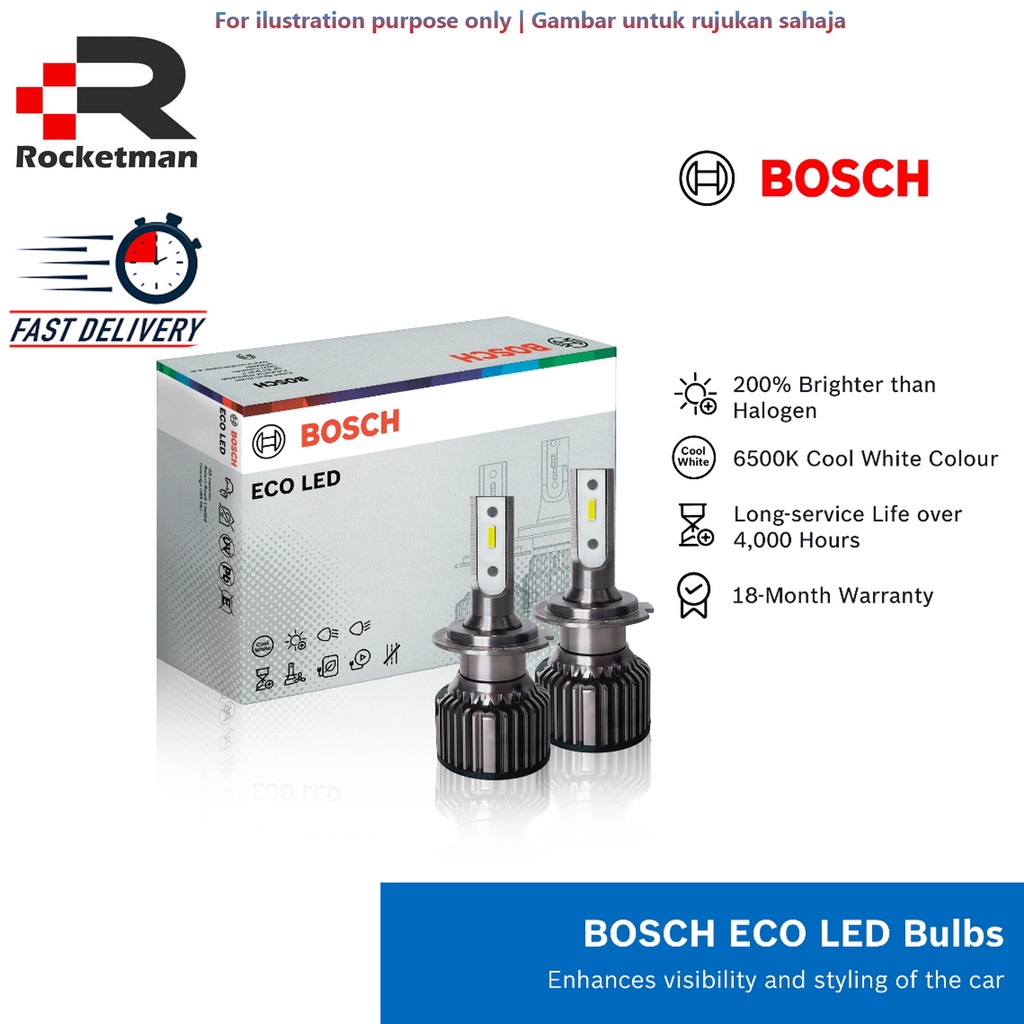 BOSCH ECO LED BULB H4 H7 (ชุด / 2 ชิ้น)