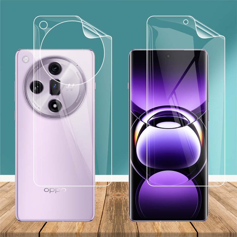 ฟิล์มไฮโดรเจล TPU นิ่ม แบบใส บางพิเศษ ป้องกันหน้าจอ ด้านหลัง สําหรับ Oppo Find X7 Ultra X7Ultra X7U 