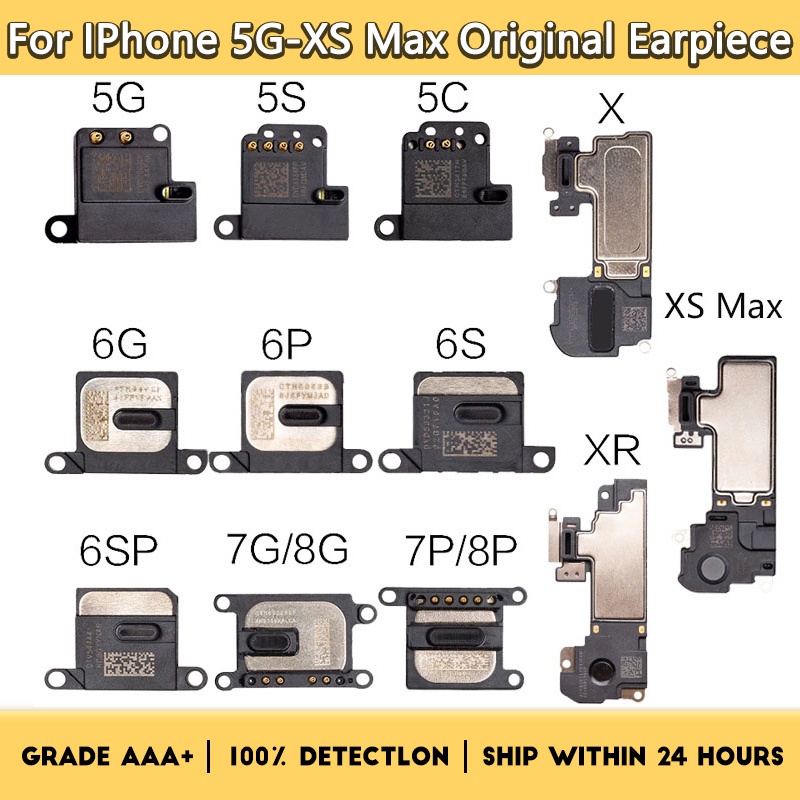 อะไหล่ลําโพงหูฟัง สายเคเบิ้ลอ่อน แบบเปลี่ยน สําหรับ iPhone 5 5s 5c SE 6 6S 7 8 Plus X XS XR XS Max
