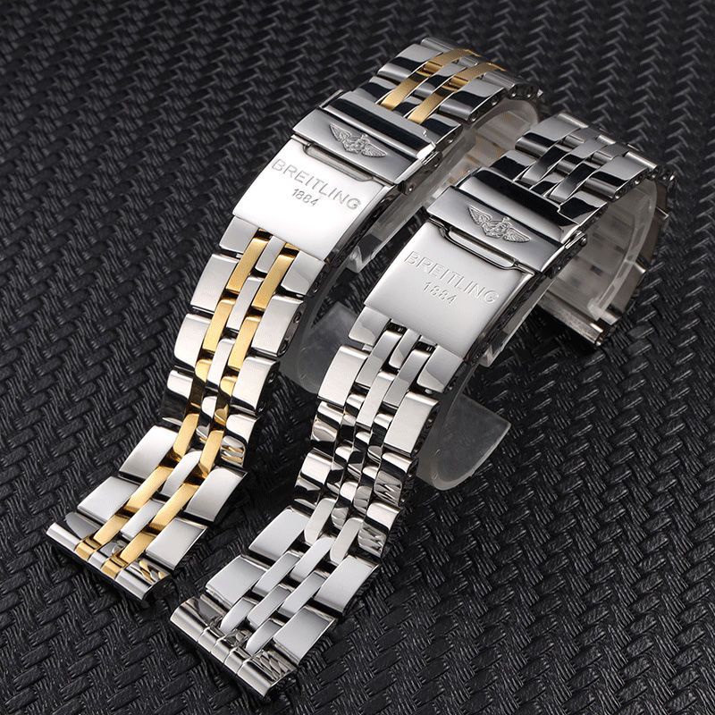 สายนาฬิกาข้อมือ สเตนเลส 20 มม. 22 มม. 24 มม. สําหรับ Breitling Watch Band Avengers Challenger