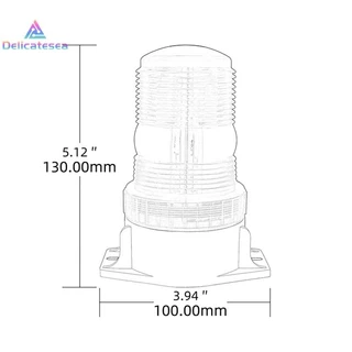 [Delicatesea] 10-80v 30 LED High Power คําเตือนฉุกเฉินแฟลช Strobe Light Beacon สําหรับรถยกรถบรรทุกรถโรงเรียนสีฟ้าสีแดงสีขาวเหลืองใหม่
