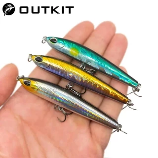 Outkit ใหม่ Sinking ดินสอ Lure น้ําจืดดําน้ําประดิษฐ์ Trembling เหยื่อปลอมสําหรับปลาเทราท์ Pike Perch Tackle Creek Wobblers