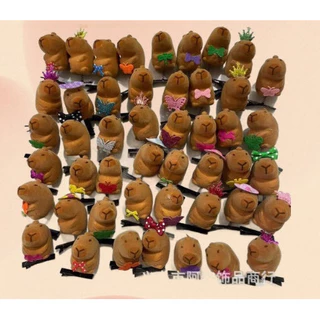 S0496 กิ๊บติดผม ดุ๊กดิ๊ก คาปิบาร่า สัตว์น่ารัก ขนาดเล็ก สไตล์เกาหลี Capybara