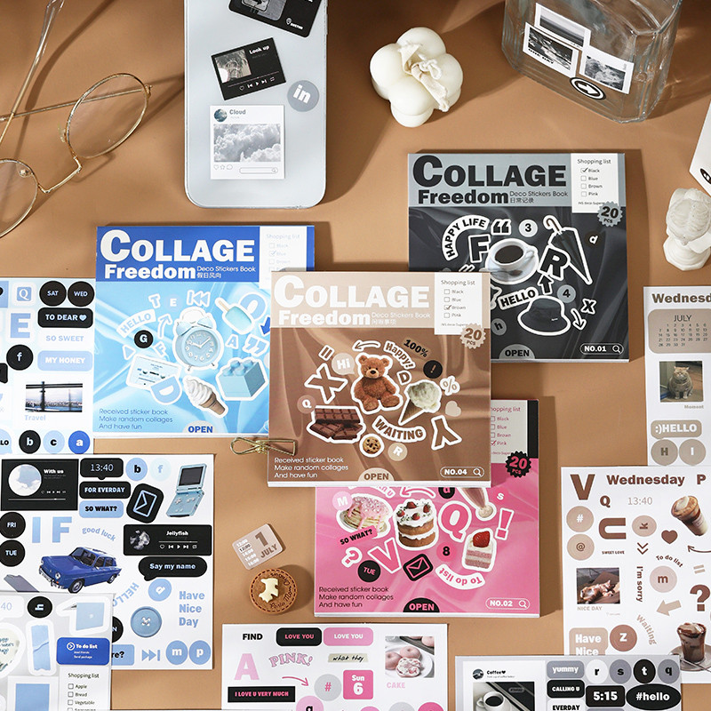Qouzmo 20/30 ชิ้น/ล็อต vintage เรือสําเภาบันทึกฟรี collage สติกเกอร์หนังสือ diy สมุดภาพ INS สไตล์ deco carft สติกเกอร์วางแผน
