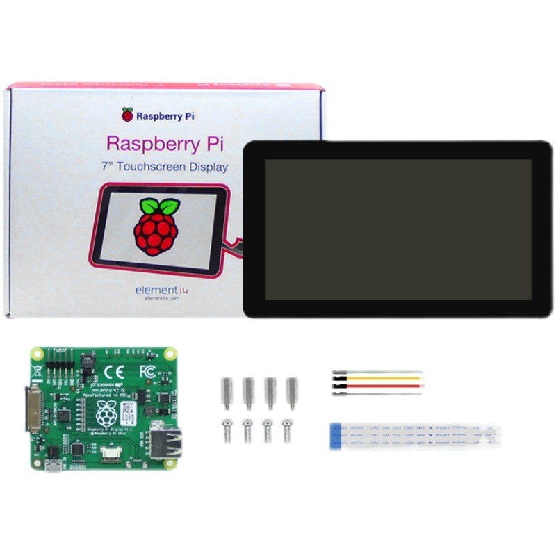 Raspberry Pi 5th Generation 4th Generation Raspberry Pi 3B+/ 4B อย่างเป็นทางการ 23 ซม.หน้าจอสัมผัสหน