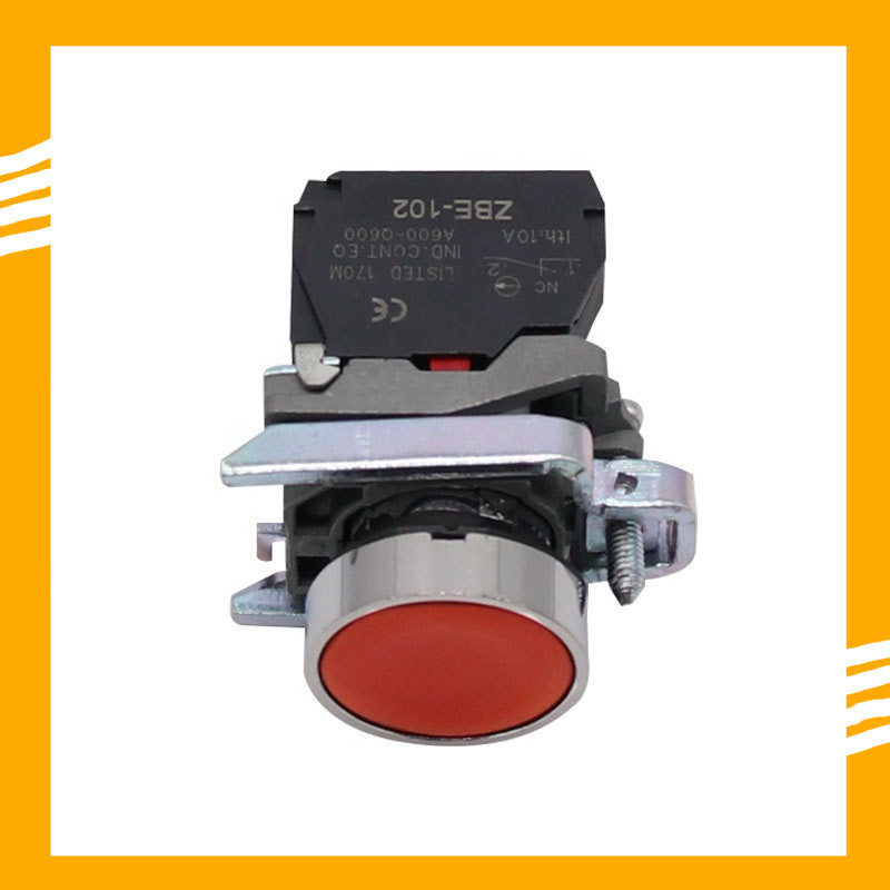 ถูกสุด! สวิตซ์ปุ่มกด 22มิล XB4-BA21 สีดำ XB4-BA31 สีเขียว XB4-BA42 สีแดง XB4-BA51 สีเหลือง XB4-BA61 