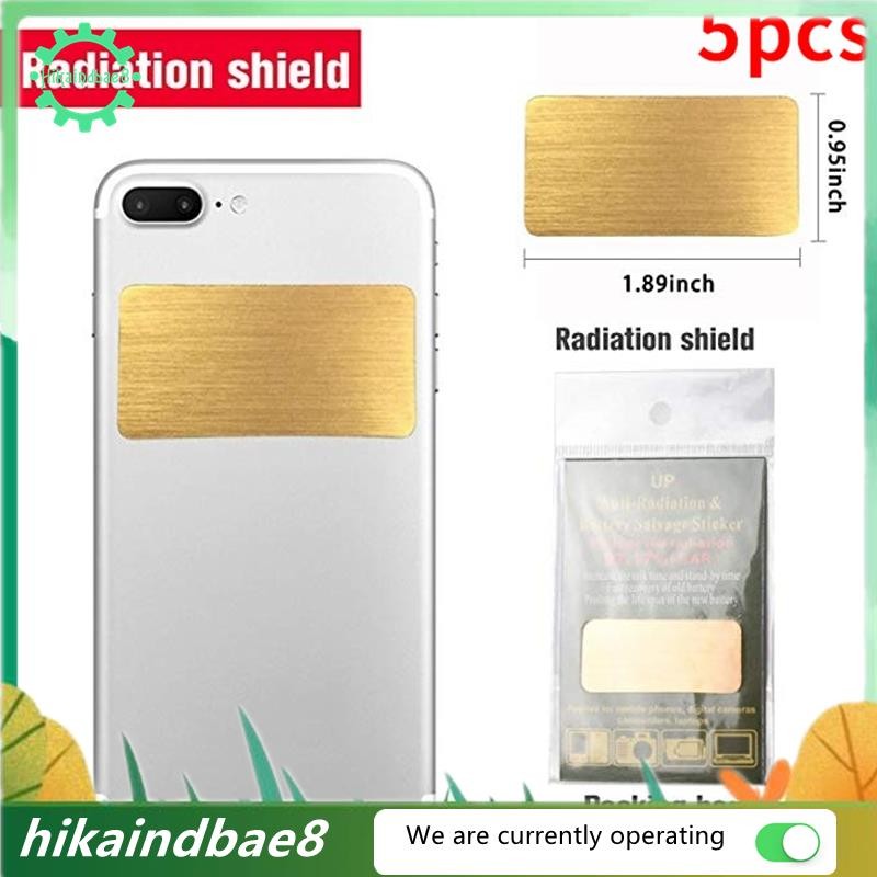 [hIkAi] 5 ชิ้น EMF ป้องกันโทรศัพท์มือถือป้องกันรังสีสติกเกอร์ไอออนลบ EMF Blocker สําหรับอุปกรณ์อิเล็