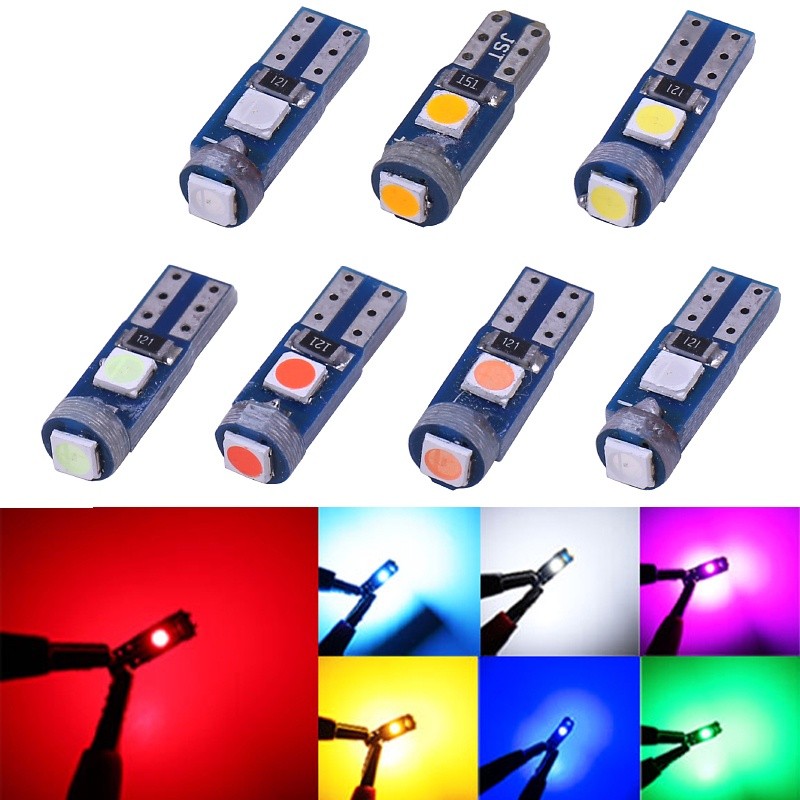 [📣ส่งไว มีCOD] 7สี หลอดไฟ LED T5 3SMD แผงหนัาปัด เรือนไมล์ สวิตช์แอร์ คอนโซล  ส่งเร็วจากกรุงเทพ