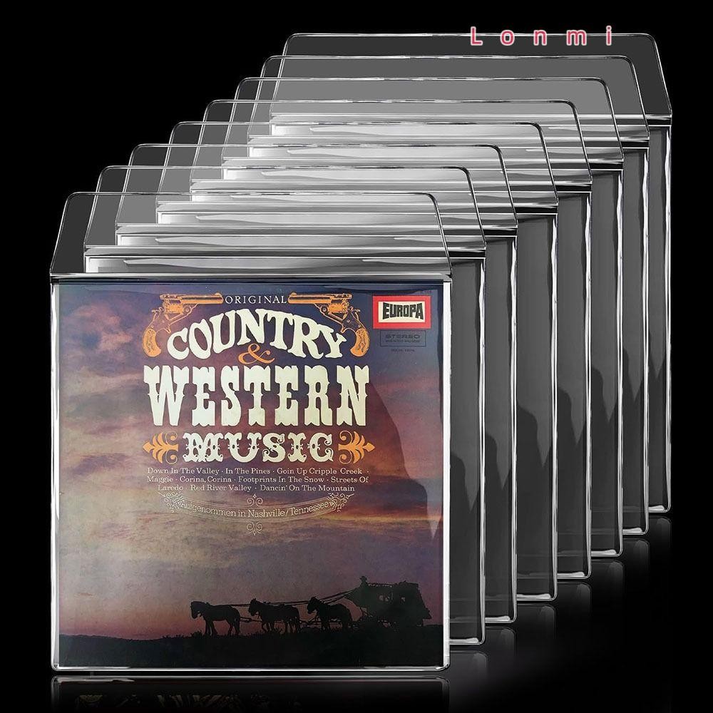 Lonmi Vinyl Records Sleeve, หนา 7/10/12 นิ้ว LP Record Cover, ที่มีประโยชน์ Resealable Record Storag