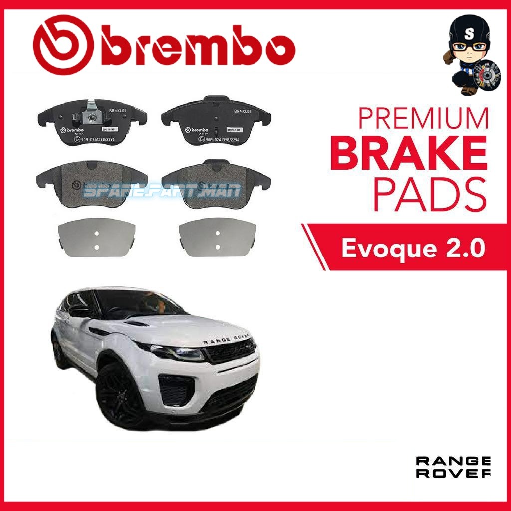 ผ้าเบรคหน้า BREMBO Xtra (1 ชุด) - Range Rover Evoque 2.0