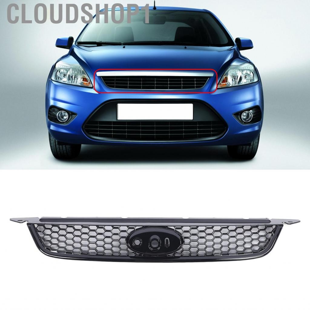 Cloudshop1 กันชนด้านหน้ากระจังหน้าบนฝาครอบการไหลเวียนของอากาศ M518200AF เงาดำสำหรับโฟกัส MK2 2008-2012