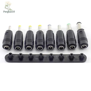 [Eao] 8pcs แล็ปท็อปสากล DC Power Supply อะแดปเตอร์ปลั๊ก AC DC Jack Charger Connectors Power Adapter ปลั๊กแปลง [TH]
