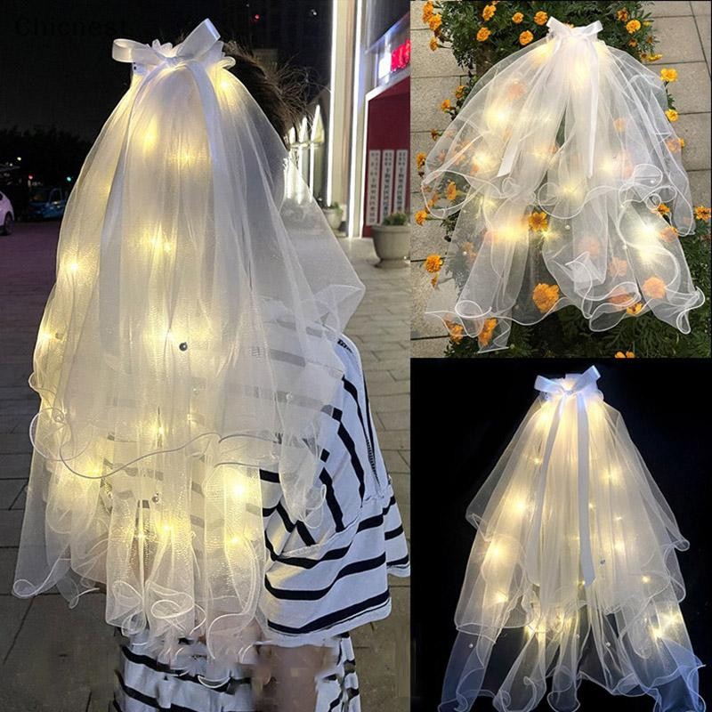 [Chc] Double Layer Glow Wedding LED Light Pearl Glow In The Dark Party Favor Wedding Birthday Party 