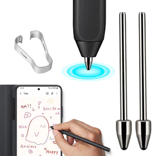 เคล็ดลับโลหะ S ปากกา Nib เคล็ดลับสําหรับ Samsung Galaxy Tab S6 Lite S7 Plus S7 FE S8 Plus S8 Ultra Touch Stylus Tip Nibs พร้อมคลิปกําจัดโลหะ